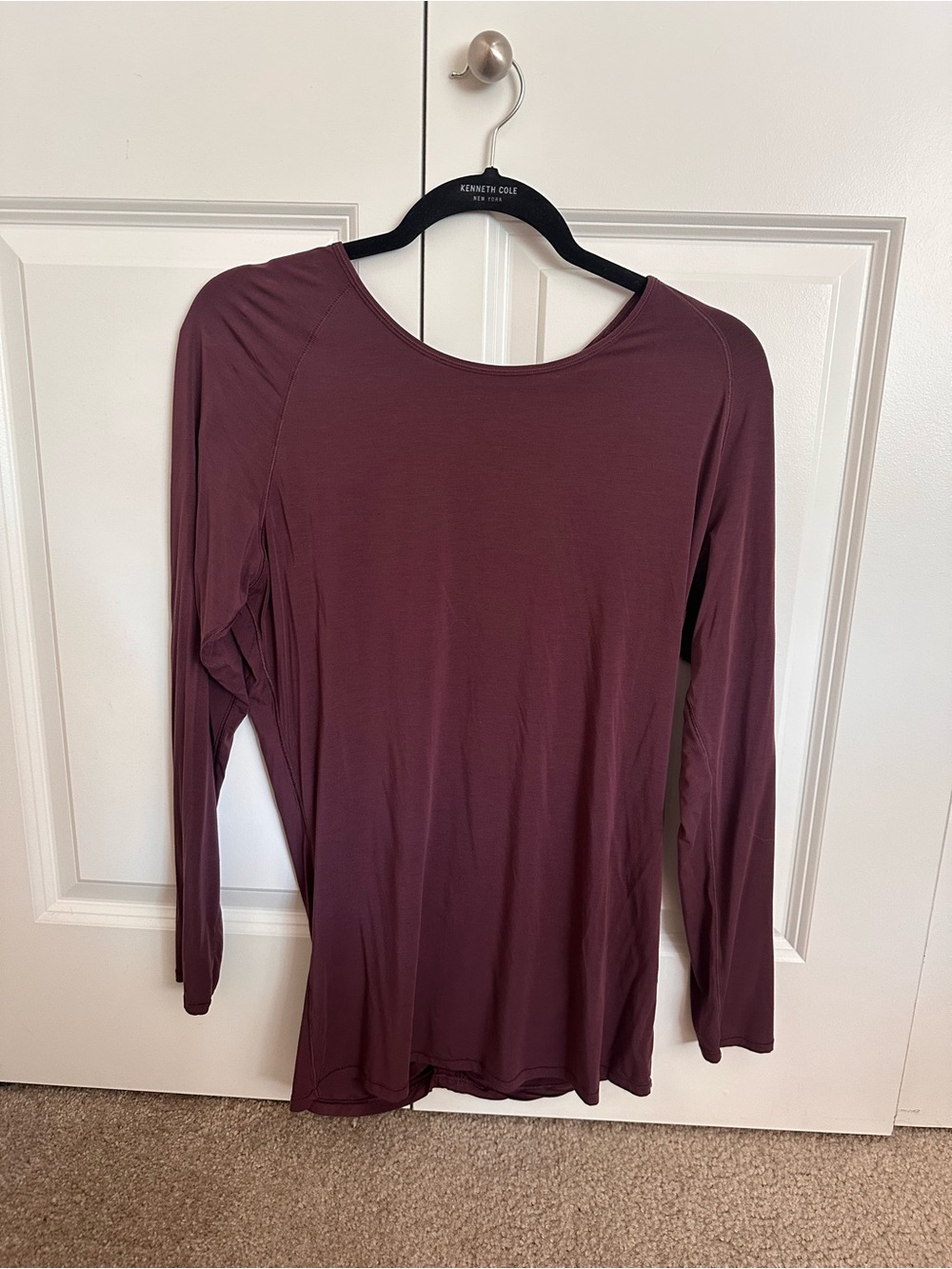 Lululemon long sleeve thin shirt. Plum colored